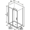 Душевой уголок Ravak Blix Slim BLSDP2 100х90