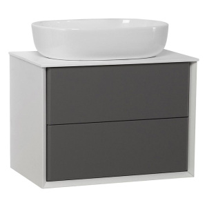 Тумба с раковиной Cezares Bellagio 70 со столешницей grigio nuvola