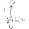 Душевая стойка BOCH MANN Vettorre BM9650 с термостатом, с гигиеническим душем, хром