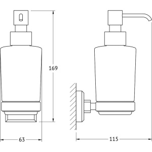 Дозатор Artwelle Hagel 9933A