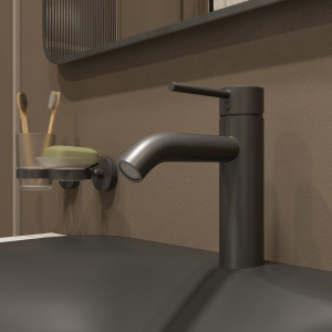 Смеситель для раковины Kludi Bozz 382823976 черный