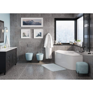 Купить Акриловая ванна Vagnerplast Selena L 160x105 см, угловая, с каркасом, асимметричная в Москве с доставкой Акриловая ванна Vagnerplast Selena L 160x105 см, угловая, с каркасом, асимметричная