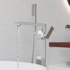 Напольный смеситель для ванны с душем RGW Shower Panels SP-350 хром