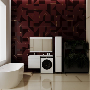 Купить Тумба с раковиной Style Line Даллас 120 Люкс Plus подвесная, белая L в Москве с доставкой Тумба с раковиной Style Line Даллас 120 Люкс Plus подвесная, белая L