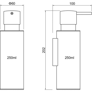 Дозатор Aquatek Оберон AQ4205BG шлифованное золото