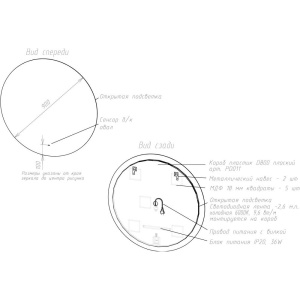 Зеркало круглое Sancos Sfera 90