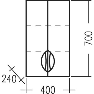 Купить Шкаф СанТа Родос 40 подвесной в Москве с доставкой Шкаф СанТа Родос 40 подвесной