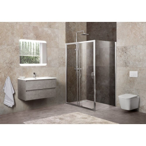 Купить Душевой уголок BelBagno Unique UNIQUE-AH-1-110/125-80-C-Cr в Москве с доставкой Душевой уголок BelBagno Unique UNIQUE-AH-1-110/125-80-C-Cr