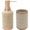 Набор Ridder Laila Дозатор Ridder Laila 2159509 бежевый + Стакан Ridder Laila 2159109 бежевый