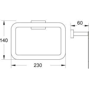 Купить Полотенцедержатель BELZ B903 B90304 черный матовый в Москве с доставкой Полотенцедержатель BELZ B903 B90304 черный матовый
