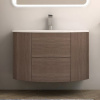 Тумба с раковиной Cezares Eden 91 rovere scuro soft, раковина 50177
