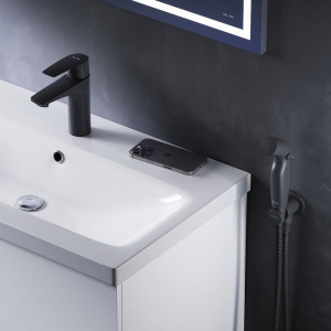 Купить Смеситель для раковины AM.PM Gem F90A03022 с гигиеническим душем в Москве с доставкой Смеситель для раковины AM.PM Gem F90A03022 с гигиеническим душем