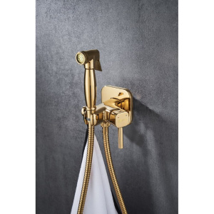 Гигиенический душ Lemark Solo LM7165G со смесителем, С ВНУТРЕННЕЙ ЧАСТЬЮ