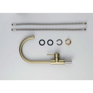 Смеситель для кухни Aquatek Европа AQ1382BG шлифованное золото