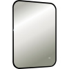 Зеркало Art&Max Siena S 55х80 черное, с LED-подсветкой, 6000К