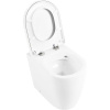 Унитаз приставной BelBagno Marino BB105CBR безободковый, крышка BB105SC с микролифтом