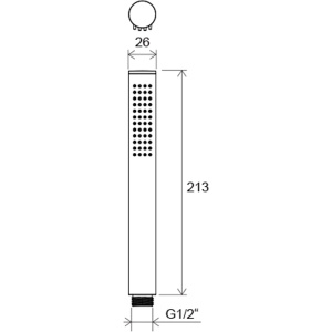 Душевая лейка Ravak 100 X07P573 черный