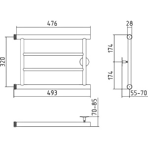 Купить Полотенцесушитель водяной Стилье Минор 32x50 П в Москве с доставкой Полотенцесушитель водяной Стилье Минор 32x50 П