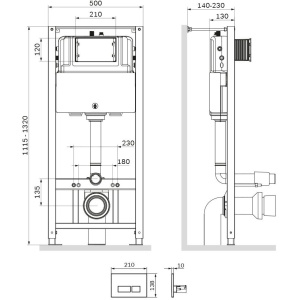 Система инсталляции для унитазов AM.PM Pro I012704.7001
