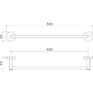 Полотенцедержатель Aquatek Европа AQ4120BG шлифованное золото