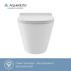 Унитаз подвесной Aqueduto Cone Tornado CONT0110 безободковый, с микролифтом, белый матовый