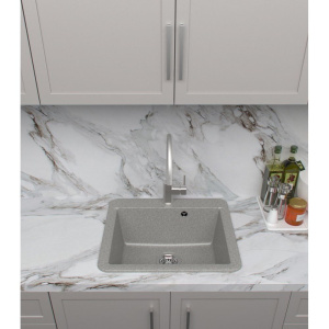 Купить Мойка кухонная Domaci Парма V-210 светло-серая в Москве с доставкой Мойка кухонная Domaci Парма V-210 светло-серая