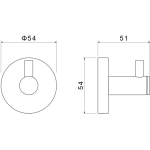 Купить Крючок для ванной Aquatek Европа AQ4101BGM оружейная сталь в Москве с доставкой Крючок для ванной Aquatek Европа AQ4101BGM оружейная сталь