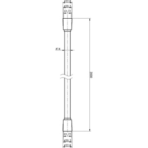 Душевой шланг Cezares Czr CZR-FMD-200-01 хром