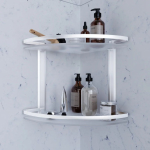 Купить Полка AM.PM Sense L A7456200 2-ярусная, серебристая в Москве с доставкой Полка AM.PM Sense L A7456200 2-ярусная, серебристая