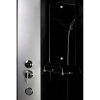 Душевая кабина Niagara Classic NG-2507-14BKTG, 80х80 см, без крыши, с тропическим  душем и гидромассажем