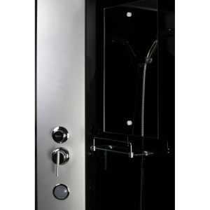 Душевая кабина Niagara Classic NG-2507-14BKTG, 80х80 см, без крыши, с тропическим  душем и гидромассажем
