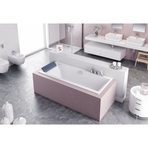 Акриловая ванна Excellent Pryzmat Slim 170x75 см, с каркасом