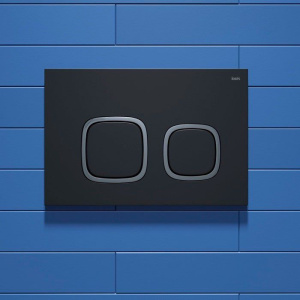 Кнопка смыва IDDIS Unifix UNI04BCi77 004, черная матовая