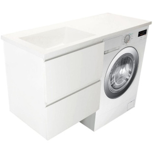 Тумба с раковиной Эстет Dallas Luxe 115 L подвесная, 2 ящика