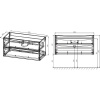 Тумба с раковиной Vincea Mia 100 темный дуб