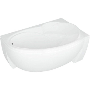 Акриловая ванна Акватек Бетта BET160-0000026 R 160x95 см, угловая, с каркасом, с экраном, со сливом-переливом, асимметричная