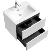 Тумба с раковиной Aquaton Сохо 60 1A2580K2AJ010 белый глянец