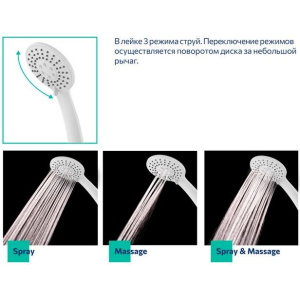 Купить Смеситель для ванны с душем Milardo Rora RORWT00M02 белый в Москве с доставкой Смеситель для ванны с душем Milardo Rora RORWT00M02 белый