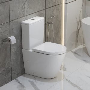 Унитаз-компакт BelBagno Flay-r BB2149CP-TOR безободковый, крышка BB865SC с микролифтом, бачок BB2149T