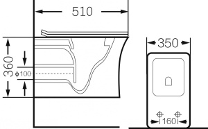 Унитаз подвесной Grossman GR-4461S