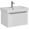Тумба с раковиной Lemark Buno mini 70 белая глянцевая, 1 ящик