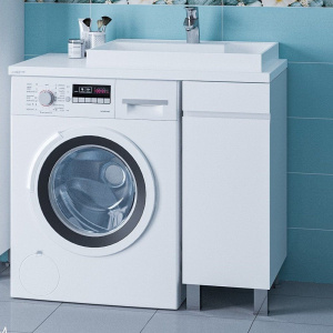 Тумба с раковиной СаНта Марс 29 R напольная, 1 дверца, белая