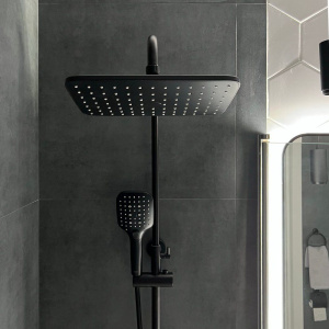 Верхний душ BOND Cube B07-9988 черный матовый