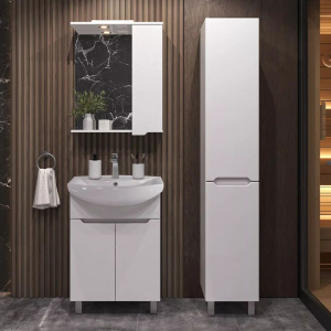 Тумба с раковиной SanStar Лайн 60 белая