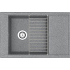 Мойка кухонная AQUATON Делия 78 серая