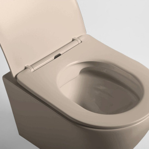 Купить Унитаз подвесной Vincea Globo VT1-14SMC матовый капучино в Москве с доставкой Унитаз подвесной Vincea Globo VT1-14SMC матовый капучино
