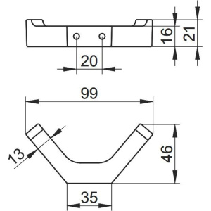 Купить Крючок Keuco Edition 11 11115130000 хром черный шлифованный в Москве с доставкой Крючок Keuco Edition 11 11115130000 хром черный шлифованный