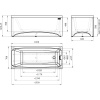 Акриловая ванна Radomir Vannesa Веста 2-01-0-0-1-242Р 160x70 см, с каркасом