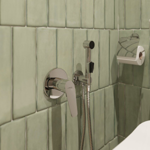 Купить Гигиенический душ STWORKI Дублин HFDB75100 со смесителем, С ВНУТРЕННЕЙ ЧАСТЬЮ, хром, встраиваемый, настенный, латунь в Москве с доставкой Гигиенический душ STWORKI Дублин HFDB75100 со смесителем, С ВНУТРЕННЕЙ ЧАСТЬЮ, хром, встраиваемый, настенный, латунь