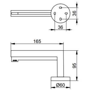 Держатель для туалетной бумаги Keuco Edition 90 19062010000 хром